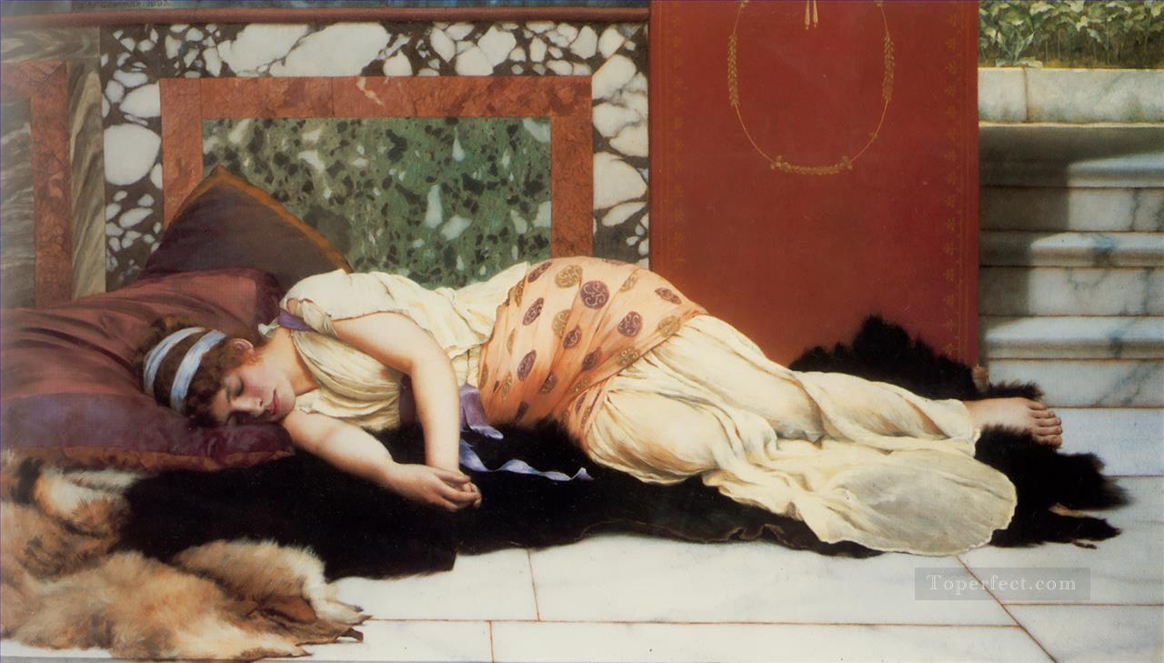 Endymion 1893 Neoclassicist lady John William Godward Oil Paintings
